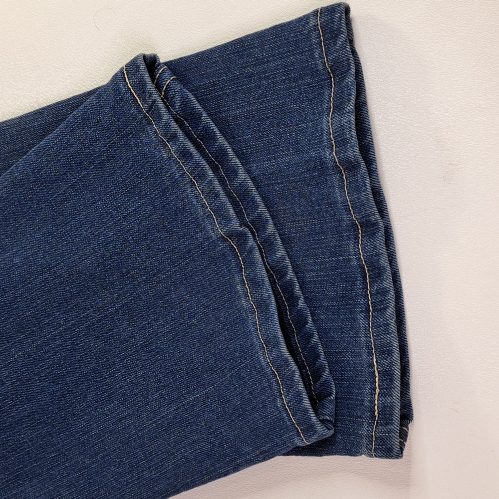 Wrangler Bootcut Mid-Rise Blue Jeans Size 7/8 ×32 Style 10MWBAR - Picture 12 of 15